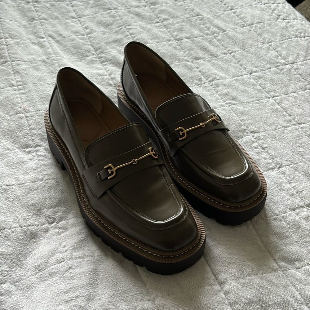 Green Sam Edelman Laura Lug Loafers